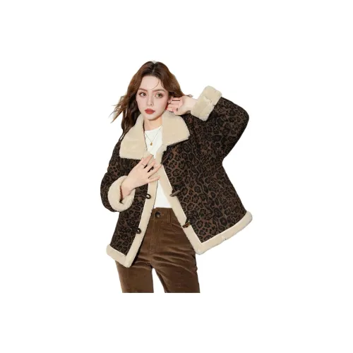 FAWENXIANGZI Куртки Пальто Женские Red