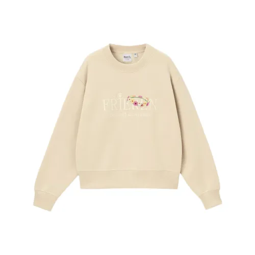 GU Funeral Freelen Collaboration Бежевый Женские Свитшоты