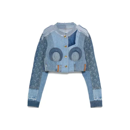 Marine Serre FW24 Куртки и Пальто Женские Светло-Синий