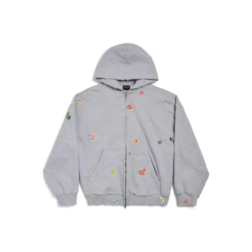 Balenciaga SS25 Свитшот Регулярный крой Женский Серый