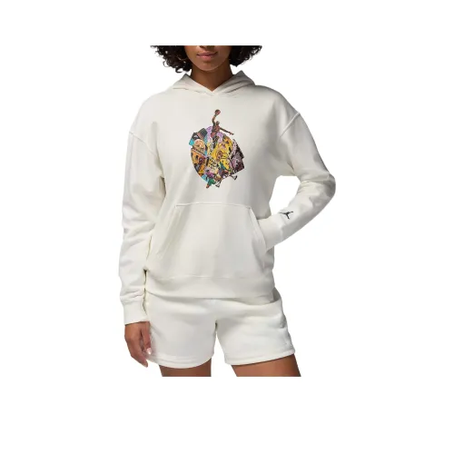 nike x Jordan Brooklyn Fleece Толстовка Женская Парусный Белый