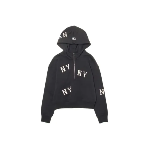 Mlb Base Logo New York Yankees Megagram Толстовка Женская Черная