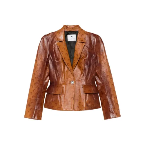 Marine Serre SS25 Куртки и Пальто Женские Карамельный Коричневый