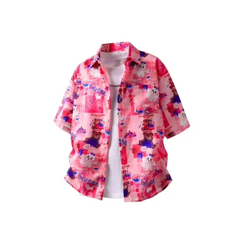 BEAR UNION Розовые Унисекс Рубашки