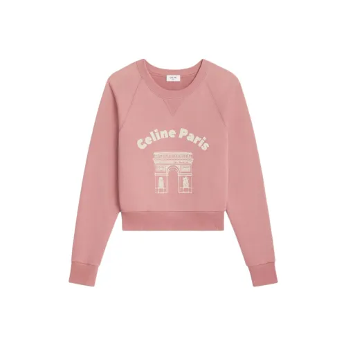 CELINE SS24 Свитшот Женский Телесный Розовый