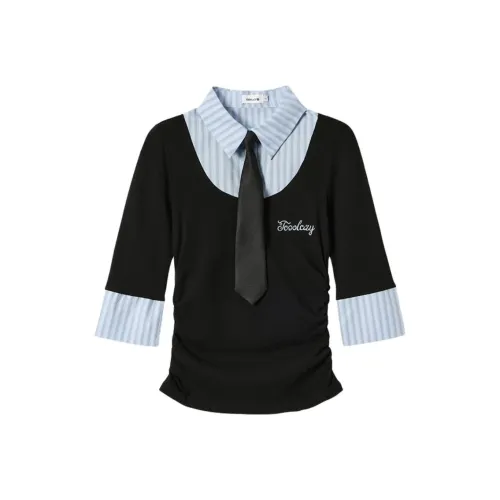 TOOOLAZY Черные Женские Рубашки