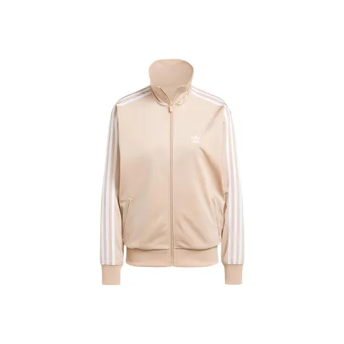 Adidas Originals ADICOLORCLASSICS Loose Firebird Куртки Пальто Женские Магия Бежевый