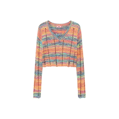 CHUU Радужные Полосы Женские Трикотаж