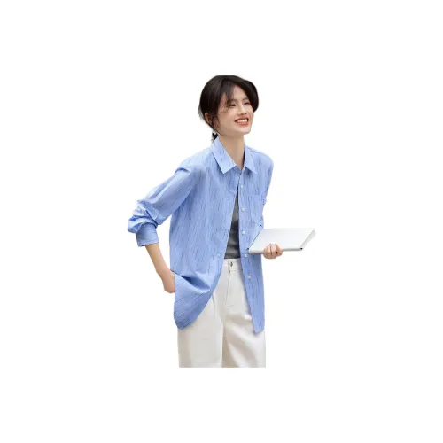 XWI Синие полосы Женские Рубашки