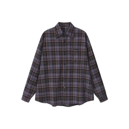 TIBINB Фиолетовые Женские Рубашки