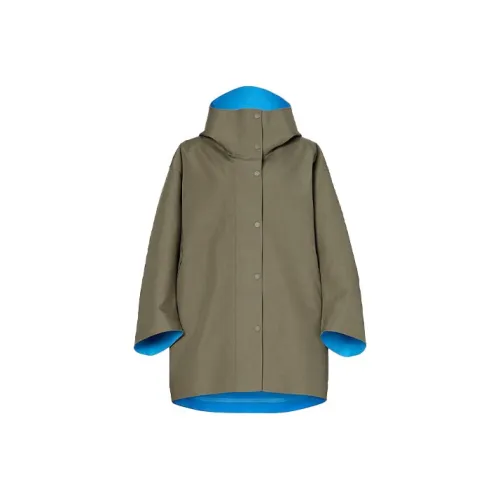 UNIQLO MARNI Co Бренд Темно-оливовое Женское Пальто