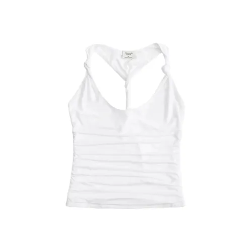 Abercrombie＆Fitch Топ на бретелях Женский Белый