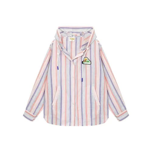 B.Duck Рубашка Женская Радужная Полосатая