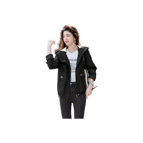 ZHUSHIFANGYUAN Куртка Женская Черная