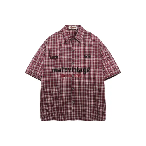 WAYHWEI Бургундские Женские Рубашки