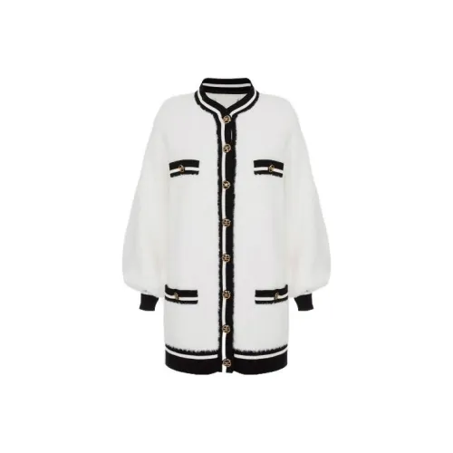 Elisabetta Franchi FW22 Пальто Женское Белое