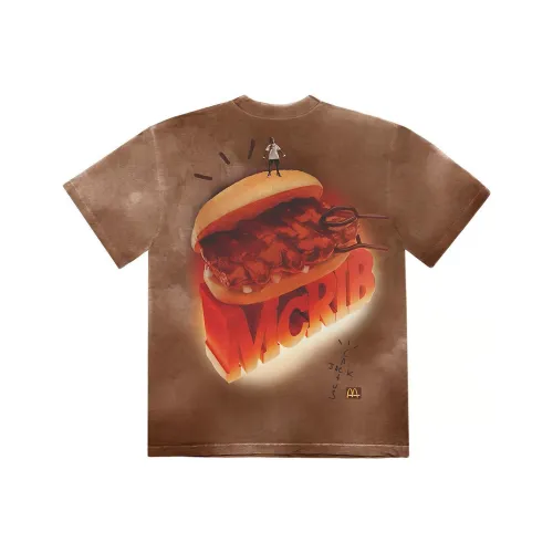 Travis Scott x McDonald T-Shirt Унисекс Коричневый
