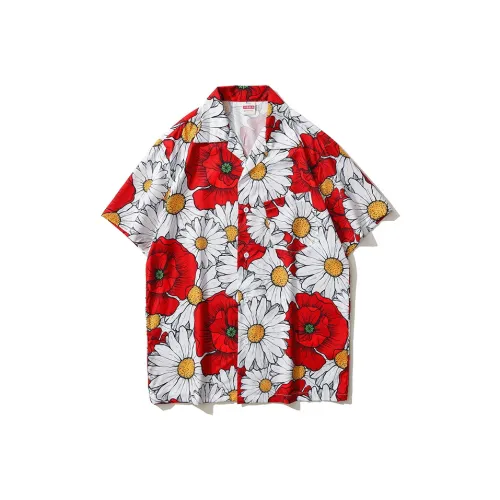 BEAR UNION Красный Унисекс Рубашки