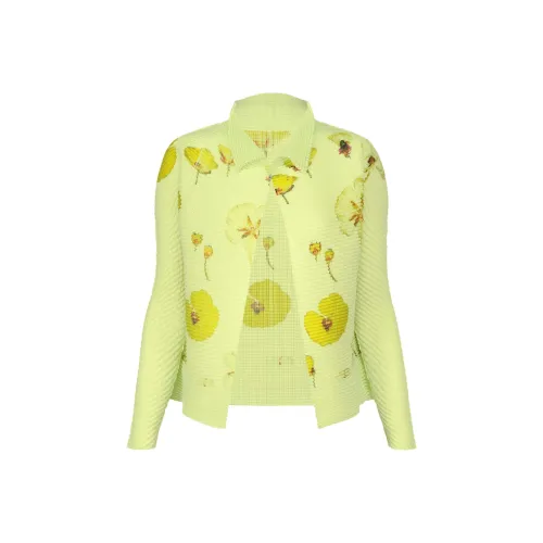 Homme Plissé Issey Miyake Трикотаж Унисекс Зеленый Желтый