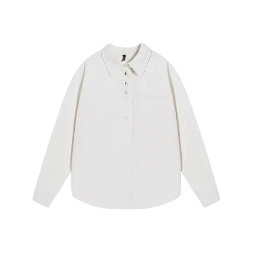 HOT HORSE Белая Унисекс Рубашка