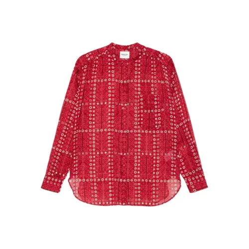 ISABEL MARANT ETOILE SS25 Рубашка Женская Кирпично-красный
