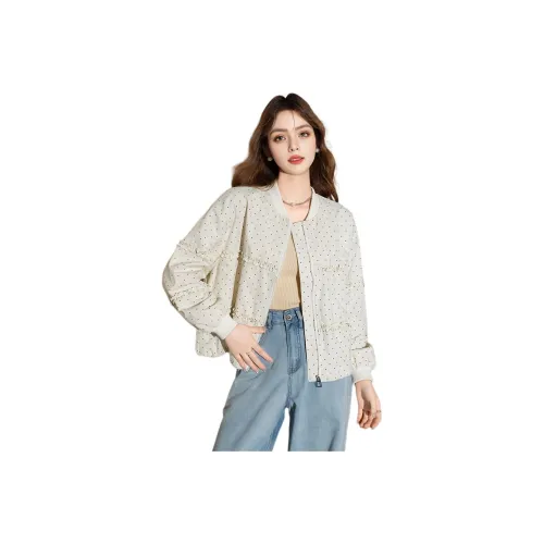 FAWENXIANGZI Куртки Пальто Женские Абрикос