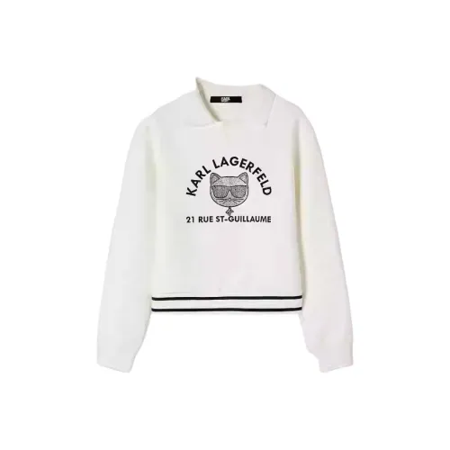 KARL LAGERFELD / Karl Lagerfeld Jeans Экрю Женские Свитшоты