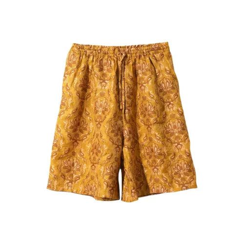 Needles KAE TANAKA Collaboration Желтые Унисекс Повседневные шорты