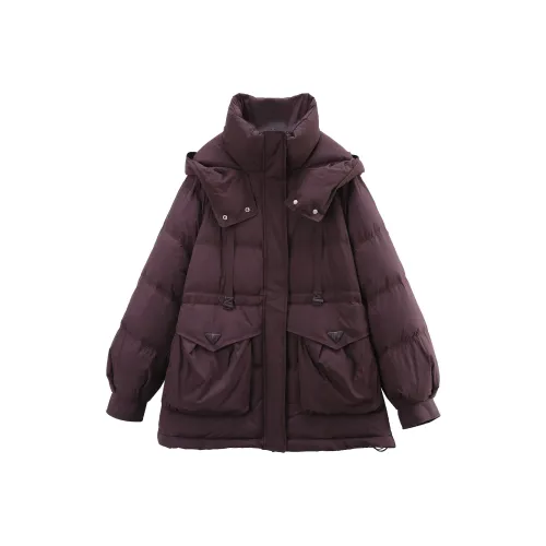 A paradise for awakening Пуховик Женские Фиолетовый