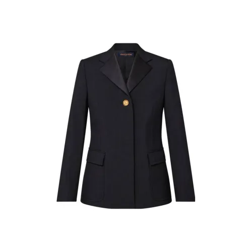 LOUIS VUITTON FW23 Бизнес-костюм Пальто Женское Черное