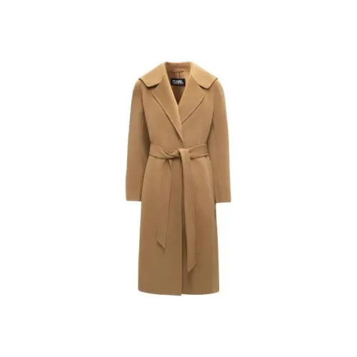 Karl Lagerfeld Пальто Женское CAMEL
