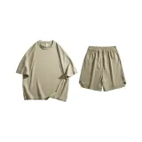 Светлый хаки топ + светлый хаки шорты
