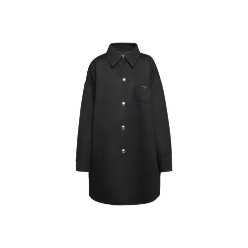 PRADA Черное Женское Пальто