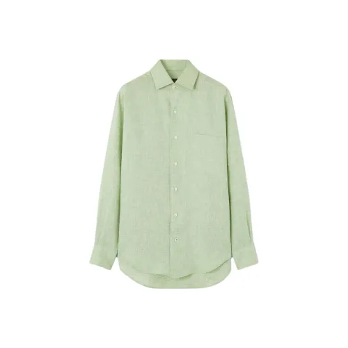 Loro Piana SS25 André Рубашка Женские Зеленый