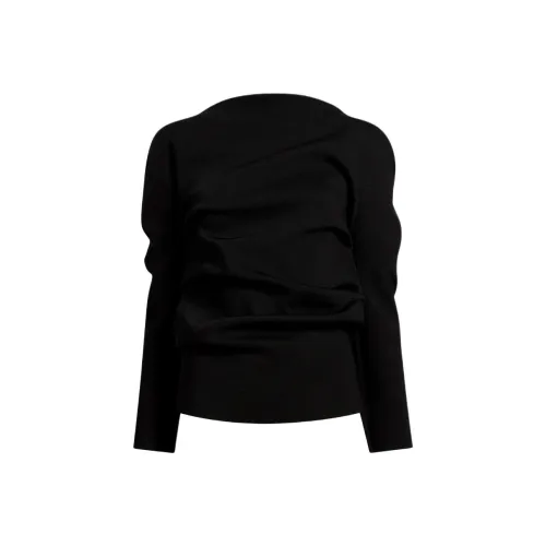 KHAITE SS25 Lovisa Топ Трикотаж Женский Черный