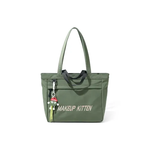 MAKEUP KITTEN Нейлоновая ткань Легкая Сумка через плечо Тоут Сумка для покупок Женская Авокадо Зеленый