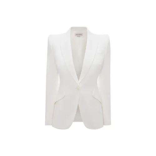 Alexander McQueen Бизнес-костюм женский молочно-белый