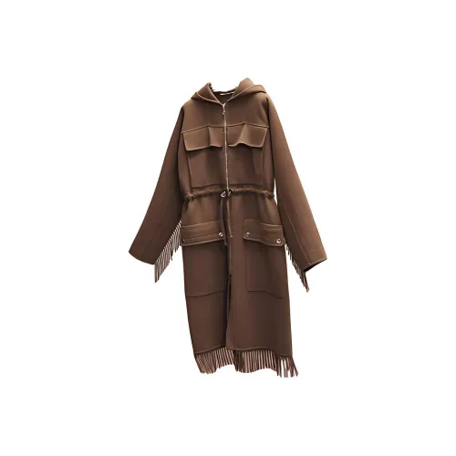 HERMES Коричневое Женское Пальто
