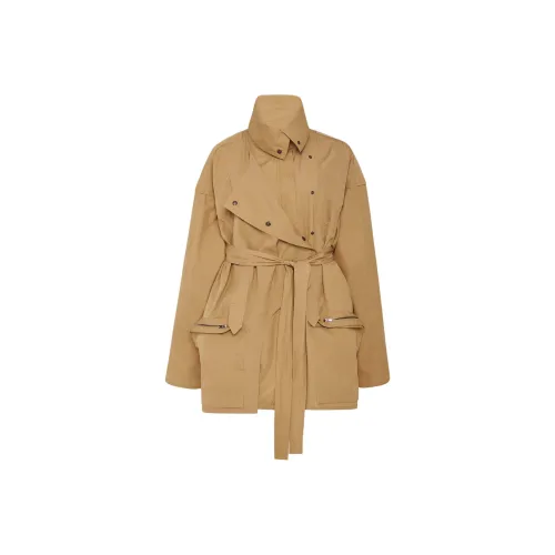 THE ROW SS24 Куртки Пальто Женские Коричневый