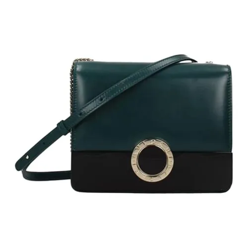 BVLGARI Сумка через плечо из кожи женская зеленая