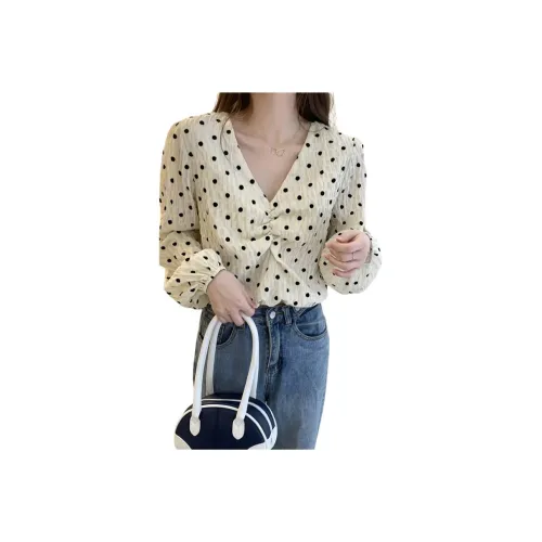 Flowers in water Рубашка Женские Абрикос