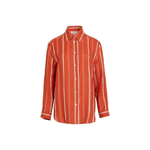 LIZZY Оранжево-красные Женские Рубашки