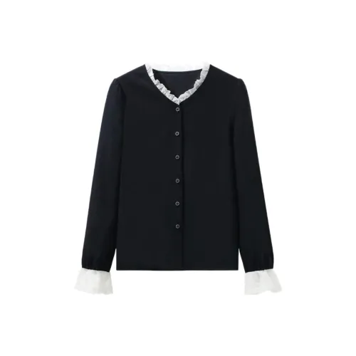 LUYOUYE Черные Женские Рубашки