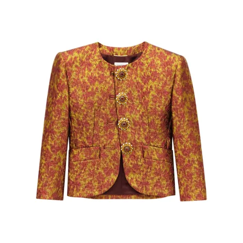 SAINT LAURENT Куртки и пальто Женские Оранжевые