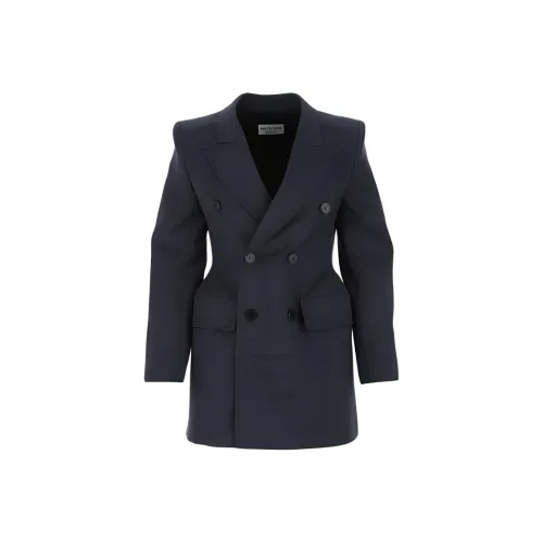 Balenciaga Бизнес Костюм Пальто Свободный крой Женское Синий