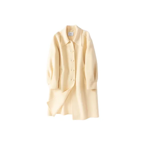 XIANGYING Желтое Женское Пальто