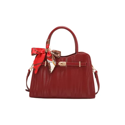 PAYOT Microfiber Synthetic Leather Bag Women's Burgundy