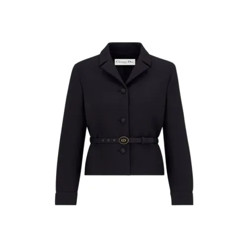 DIOR FW22 Бизнес-костюм Пальто Женское Черное