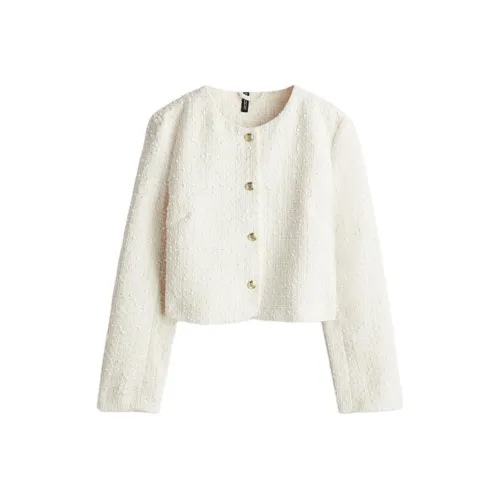 H M Куртки и Пальто Женские Кремовый