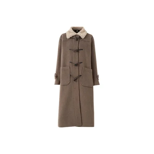 SOON FLOWER Пальто Женское Светло-Верблюжий